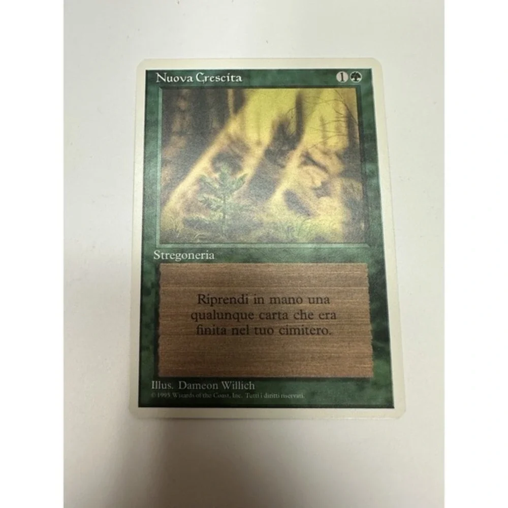 Regrowth Nuova Crescita Italian LP-NM Vintage MtG Magic the gathering RARE‎